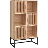 vidaXL Hoge kast 70x35x125 cm bewerkt hout