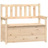 vidaXL Bankje 112,5x51,5x96,5 cm massief grenenhout