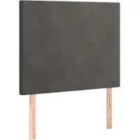 vidaXL Hoofdbord donkergrijs 80x5x118/128 cm Fluweel