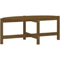vidaXL Salontafel 118x63x45 cm massief grenenhout honingbruin