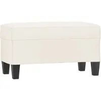 vidaXL Bankje 70x35x41 cm kunstleer crèmekleurig