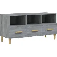 vidaXL TV-kast, grijs Sonoma, 102x36x50 cm, houtvezel