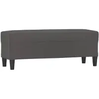 vidaXL Bankje 100x35x41 cm kunstleer grijs
