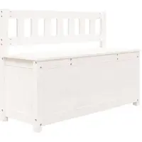 vidaXL - Bankje - 110x41x76,5 - cm - massief - grenenhout - wit