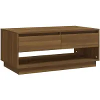 vidaXL Salontafel, bruin, eikenlook, 102,5 x 55 x 44 cm, houtvezel