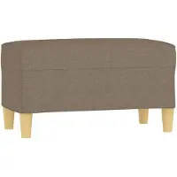 vidaXL Bankje 70x35x41 cm stof taupe