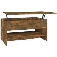 vidaXL Salontafel, gerookt eikenfineer, 80x50x40 cm, houtvezelplaat