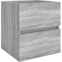 vidaXL Wastafelkast 41x38,5x45 cm bewerkt hout grijs sonoma eikenkleur