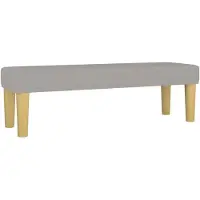 vidaXL Bankje 100x30x30 cm stof lichtgrijs