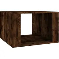 vidaXL Nachtkastje 57x55x36 cm bewerkt hout gerookt eikenkleurig
