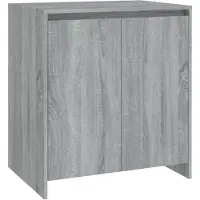 vidaXL Dressoir 70x41x75 cm bewerkt hout grijs sonoma eikenkleurig