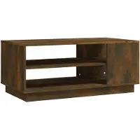 vidaXL Salontafel 102x55x43 cm bewerkt hout gerookt eikenkleurig