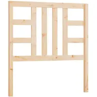 vidaXL Hoofdbord 106x4x100 cm massief grenenhout