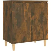 vidaXL Dressoir 60x35x70 cm bewerkt hout gerookt eikenkleurig