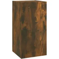 vidaXL Tv-meubel 30,5x30x60 cm bewerkt hout gerookt eikenkleurig