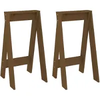 vidaXL Krukken 2 st 40x40x75 cm massief grenenhout honingbruin