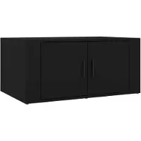 vidaXL Salontafel 80x50x36 cm bewerkt hout zwart