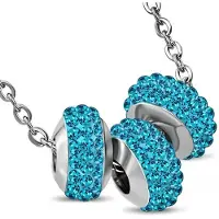 Montebello Ketting Leersia Aqua - 316L Staal - 3x Bedel 5x10mm - 42cm
