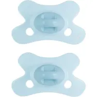 Difrax Fopspeen Natural - 0 tot 6 Maanden - Lichtblauw - 2 Stuks