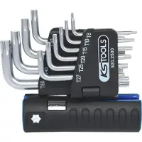 Ks Tools 920.2500 TX Haakse schroevendraaierset T 8, T 10, T 15, T 20, T 25, T 27, T 30, T 40, T 45, T 50 10-delig