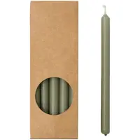 Rustik Lys lange dunne potloodkaarsen finn set van 20 1.2 x 17.5cm eucalyptus