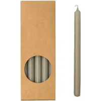 Rustik Lys lange dunne potloodkaarsen finn set van 20 1.2 x 17.5cm linnen