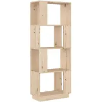 vidaXL Boekenkast/kamerscherm 51x25x132 cm massief grenenhout