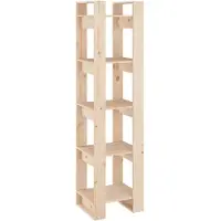 vidaXL Boekenkast/kamerscherm 41x35x160 cm massief grenenhout