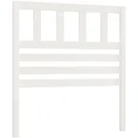 vidaXL Hoofdbord 81x4x100 cm massief grenenhout wit