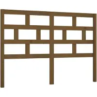 vidaXL Hoofdbord 126x4x100 cm massief grenenhout honingbruin