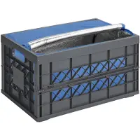Sunware - Square Vouwkrat Heavy Duty met Koeltas - 45L - Antraciet -