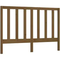 vidaXL Hoofdbord 146x4x100 cm massief grenenhout honingbruin