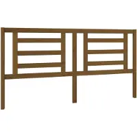 vidaXL Hoofdbord 186x4x100 cm massief grenenhout honingbruin