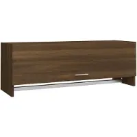 vidaXL Kledingkast, bruin, eikenlook, 100x32,5x35 cm, houtvezel