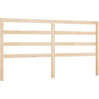 vidaXL Hoofdbord 206x4x100 cm massief grenenhout