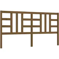 vidaXL Hoofdbord 206x4x100 cm massief grenenhout honingbruin