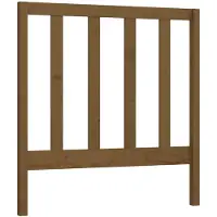 vidaXL Hoofdbord 95x4x100 cm massief grenenhout honingbruin