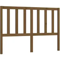 vidaXL Hoofdbord 141x4x100 cm massief grenenhout honingbruin