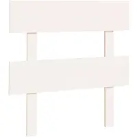 vidaXL Hoofdbord 93,5x3x81 cm massief grenenhout wit