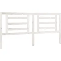 vidaXL Hoofdbord 186x4x100 cm massief grenenhout wit