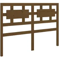 vidaXL Hoofdbord 125,5x4x100 cm massief grenenhout honingbruin