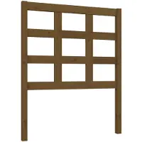 vidaXL Hoofdbord 80,5x4x100 cm massief grenenhout honingbruin