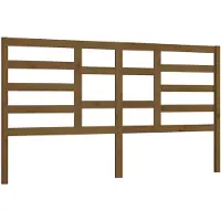 vidaXL Hoofdbord 186x4x104 cm massief grenenhout honingbruin