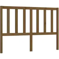 vidaXL Hoofdbord 166x4x100 cm massief grenenhout honingbruin
