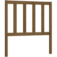 vidaXL Hoofdbord 81x4x100 cm massief grenenhout honingbruin