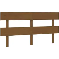 vidaXL Hoofdbord 154x3x81 cm massief grenenhout honingbruin