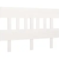 vidaXL Hoofdbord 143,5x3x81 cm massief grenenhout wit