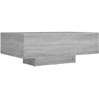 vidaXL Salontafel 85x55x31 cm bewerkt hout grijs sonoma eikenkleurig