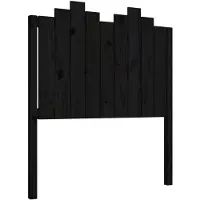 vidaXL Hoofdbord 96x4x110 cm massief grenenhout zwart