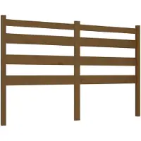 vidaXL Hoofdbord 126x4x100 cm massief grenenhout honingbruin